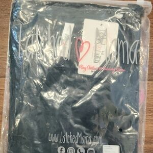 Latched Mama Forest Green Boyfriend NURSING Tee